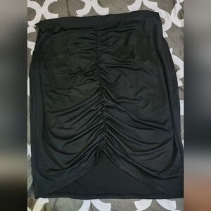 Ruched Side Pencil Skirt- Plus